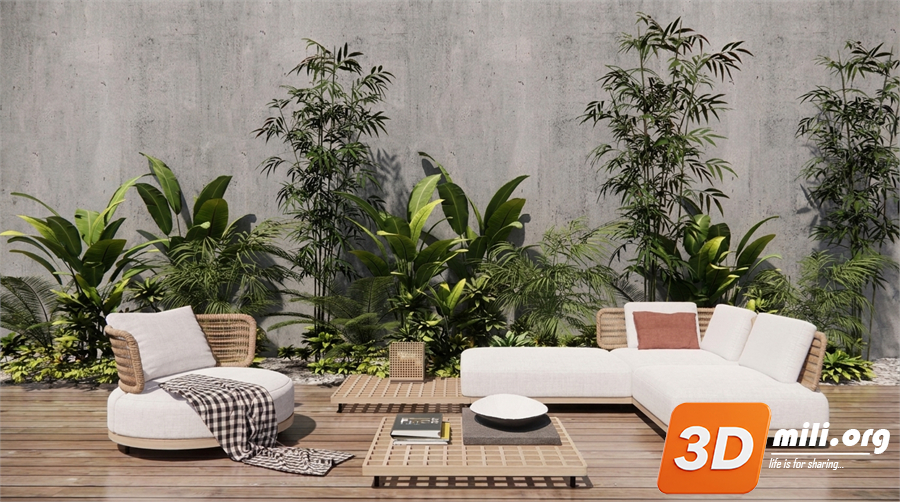 Outdoor Sofa Skp Files